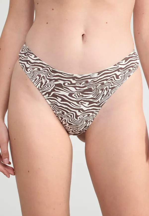 3-pack ribbad stringtrosa low