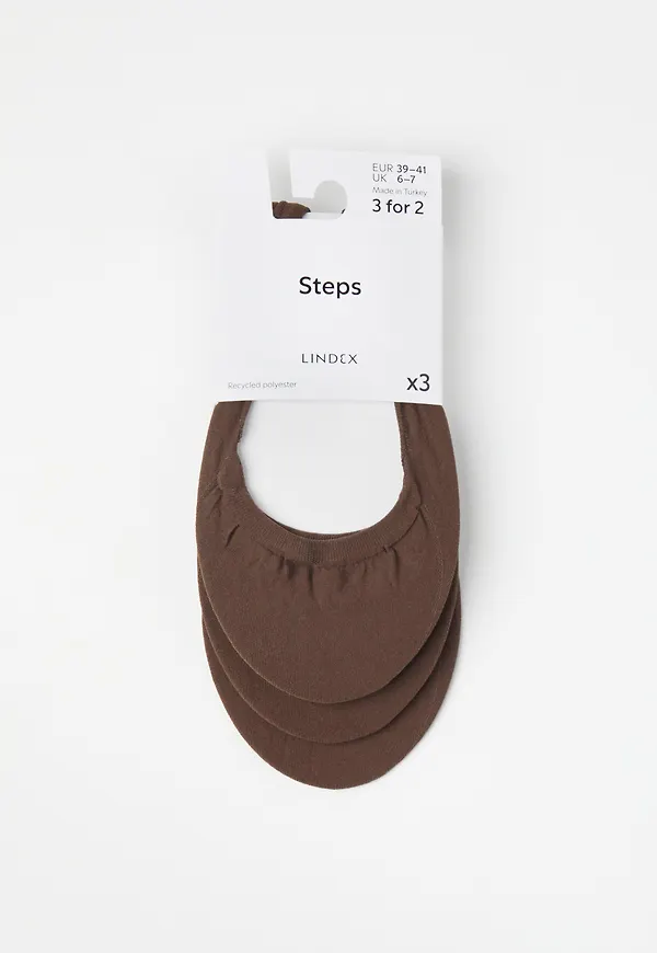 3-pack osynliga strumpor