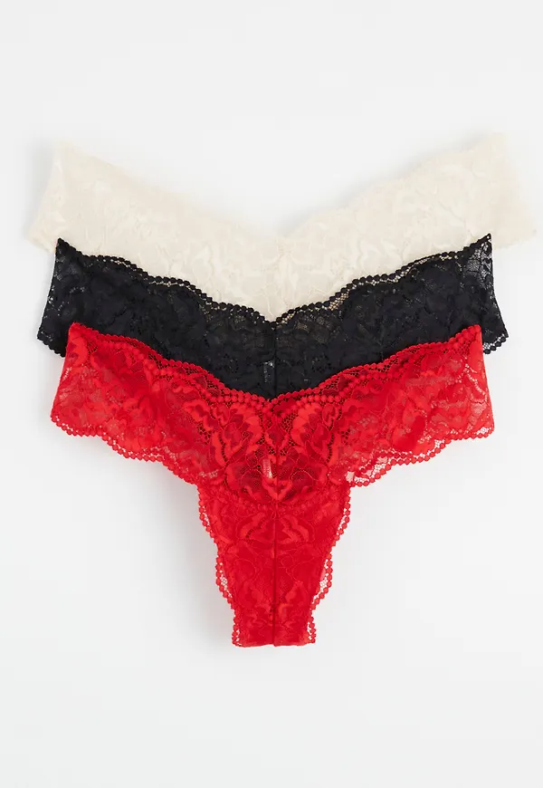 3-pack stringtrosor low waist
