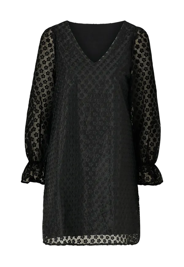 Vila - Klänning viPuffin L/S Dress - Svart