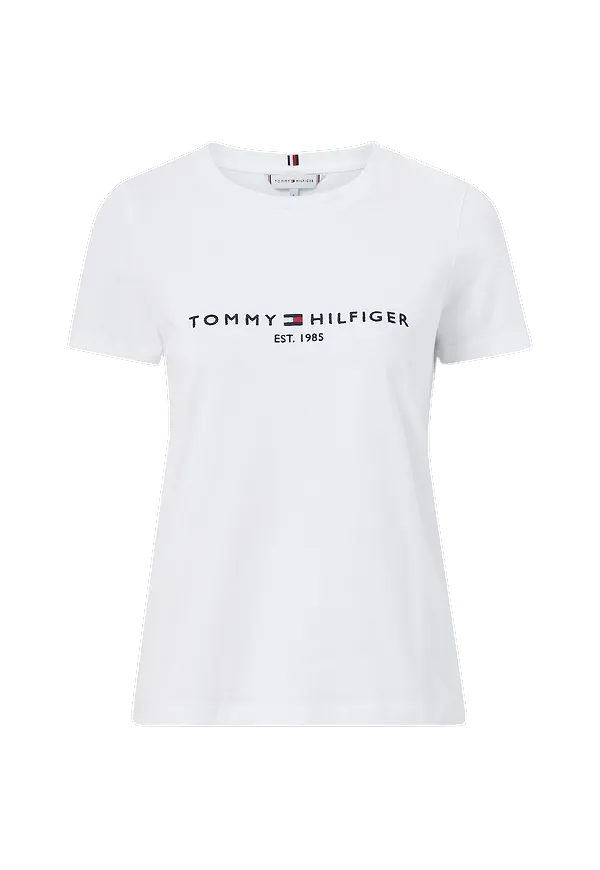 Tommy Hilfiger - Topp Heritage Hilfiger C-NK Reg Tee - Vit