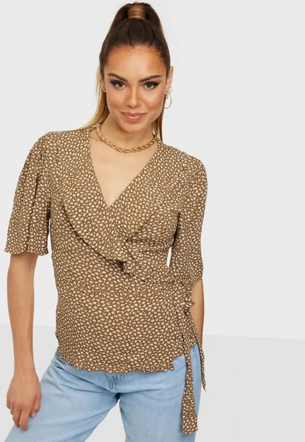 Object Collectors Item Objbobbie S/S Wrap Top PB10 Vardagsblusar
