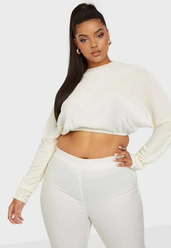 Bianca x Nelly.com Everyday Blouse Långärmade toppar Creme