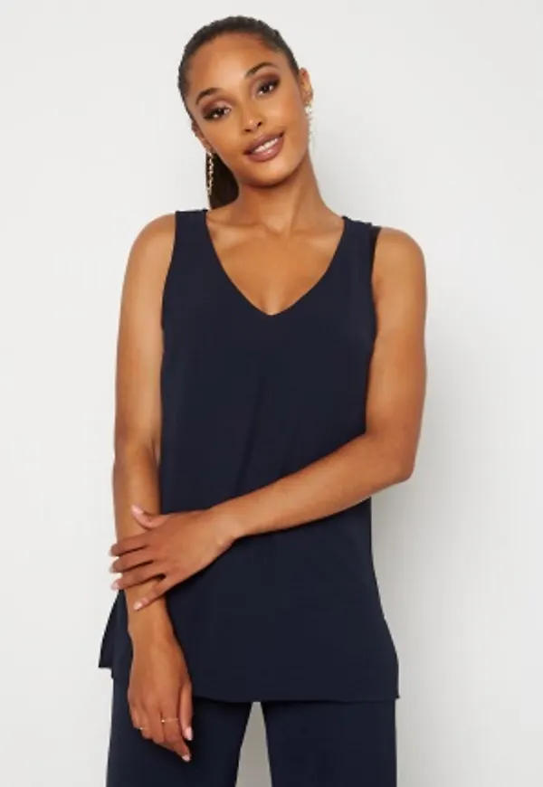 Happy Holly Alma woven singlet Dark blue 36/38