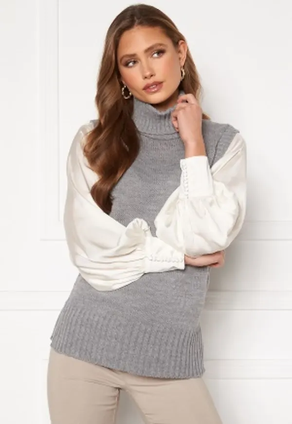 Sisters Point Pulk Knit 50 Mid Grey S