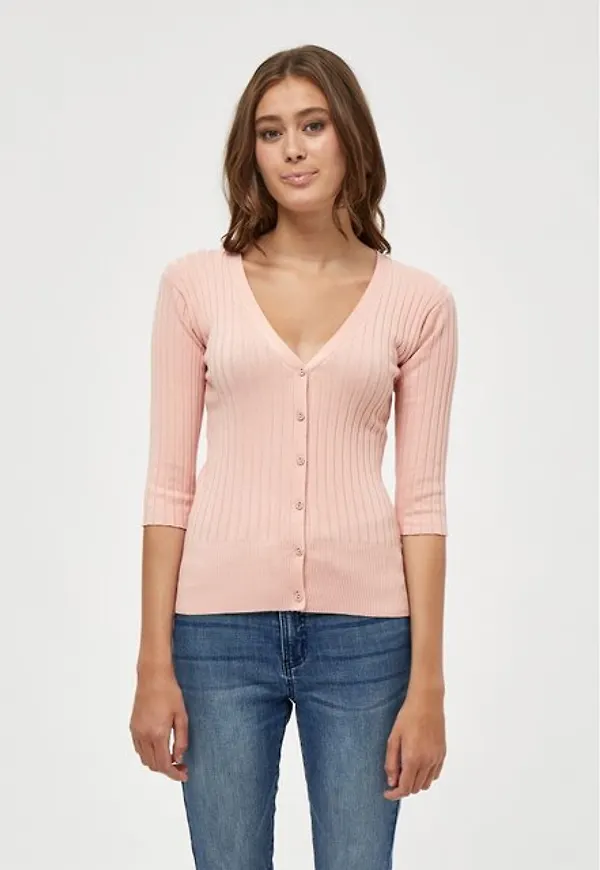 Tana Rib Tee Cardigan