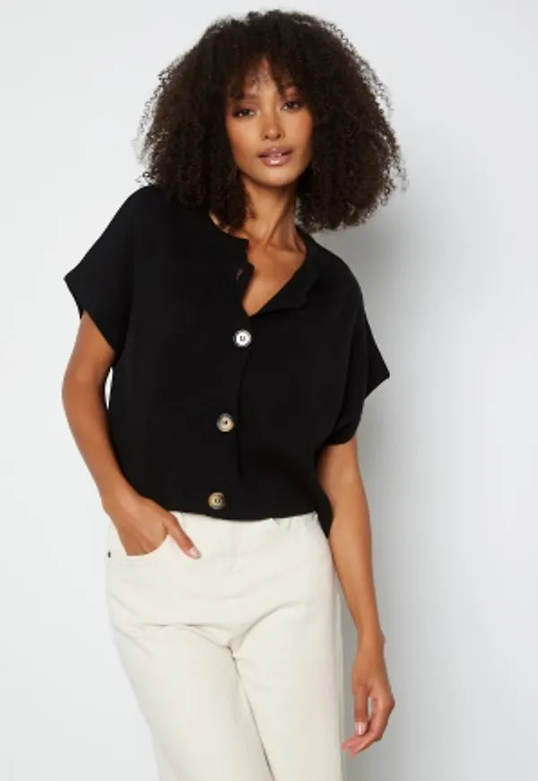 Trendyol Sara Button Sweater Black M