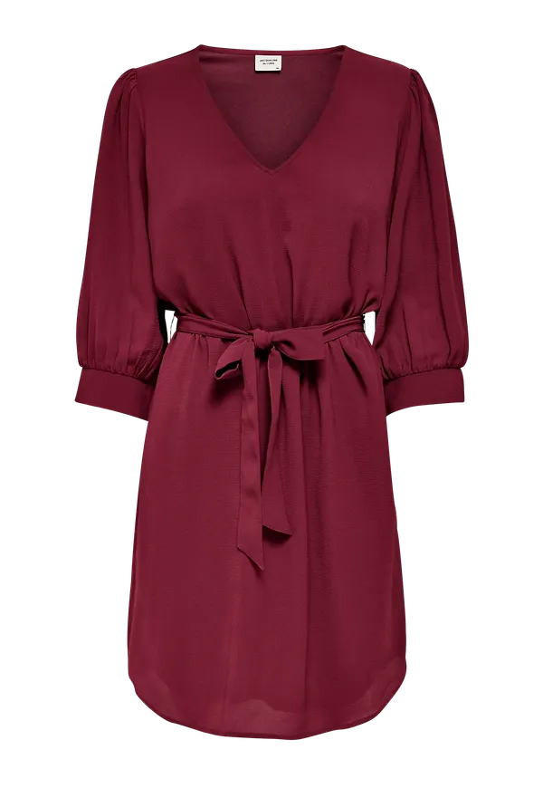 JDY - Klänning jdyAmanda 3/4 Puff Dress - Brun