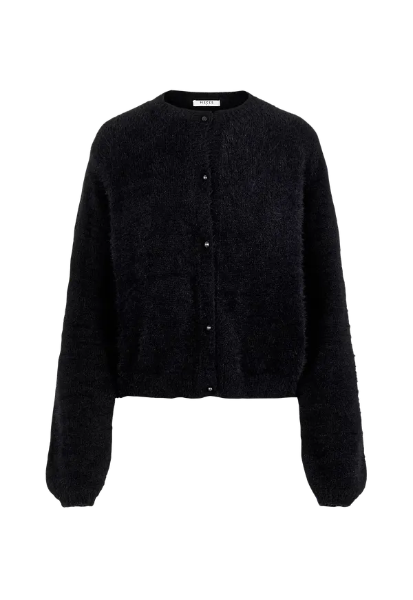 pieces - Cardigan pcJudy LS Knit - Svart