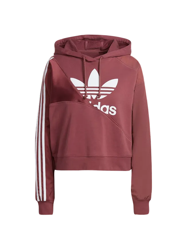 adidas Originals - Huvtröja Adicolor Split Trefoil Hoodie - Brun