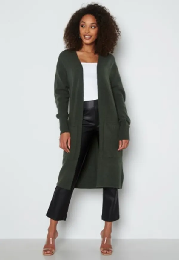 Happy Holly Irma knitted cardigan Dark green 40/42