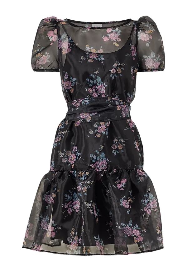 Vila - Klänning viOrga S/S Short Dress - Svart