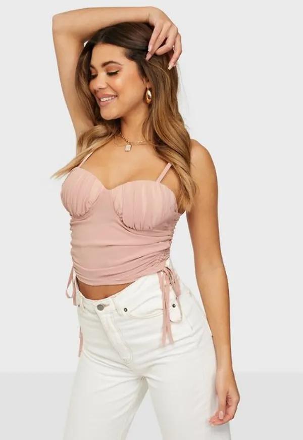 NLY Trend Drawstring Bustier Top Toppar