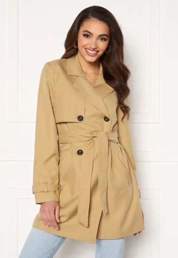 VERO MODA Celeste 3/4 Trenchcoat Travertine XL