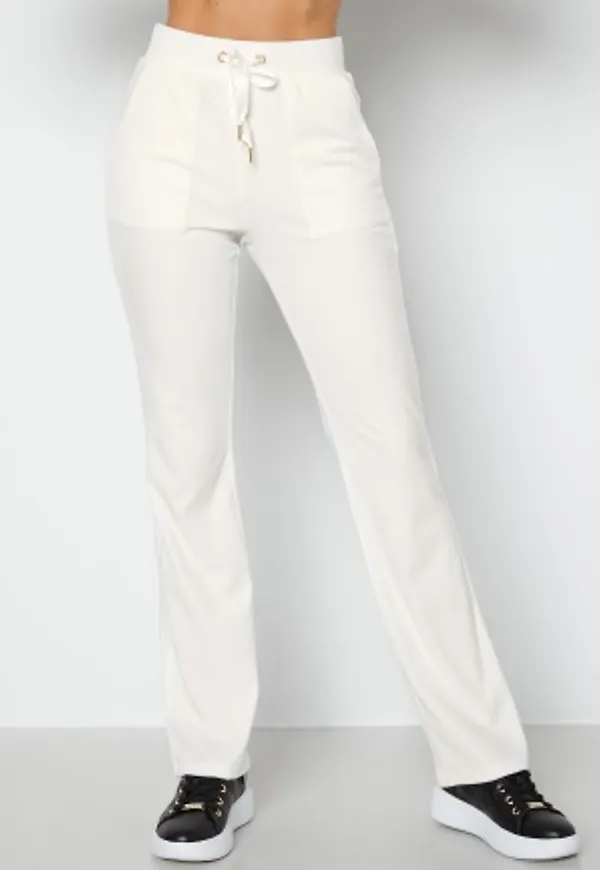 Chiara Forthi Zorah velour flared leggings Cream XL