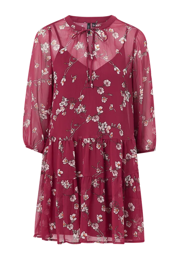 Vero Moda - Tunika vmWonda 3/4 Tunic - Röd