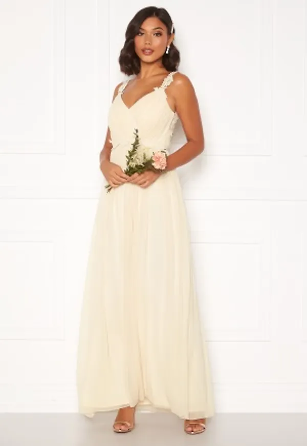 Moments New York Afrodite Chiffon Gown Champagne 34