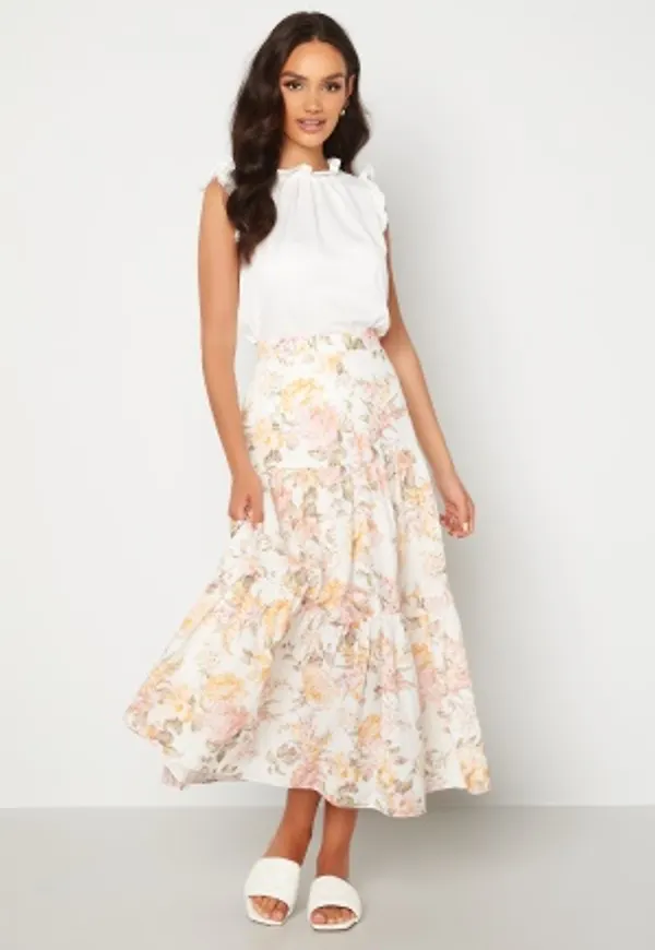 FOREVER NEW Fleur Tiered Maxi Skirt Vintage Splendor 36