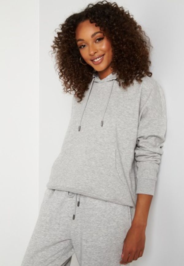 ONLY Feel Life L/S Hood Swt Light Grey Melange XL