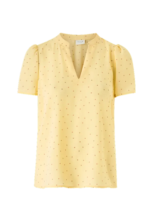 Vila - Blus viDottana S/S Top - Gul