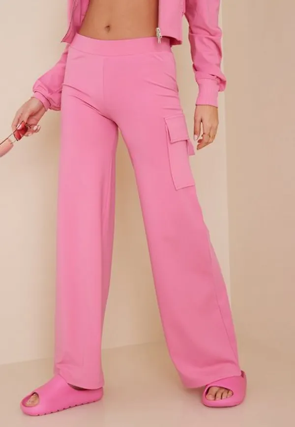 NLY Trend Cargo Track Pants Byxor & Shorts Rosa
