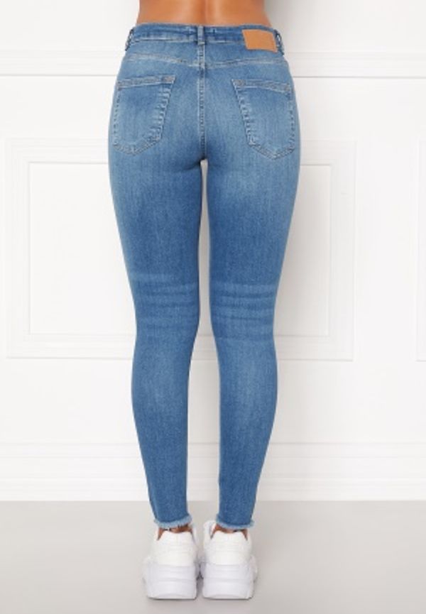 Pieces Delly Cropped Jeans Light blue denim XL