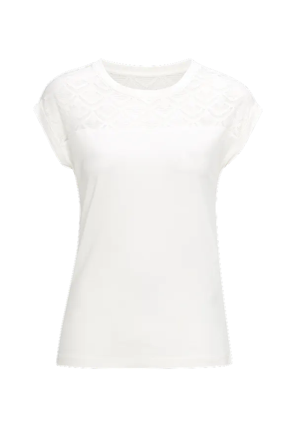 Only - Topp onlNicole S/S Mix Top - Vit
