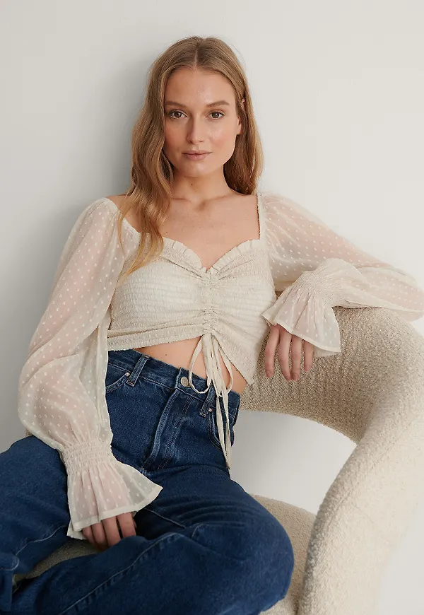 NA-KD Party Blus - Offwhite