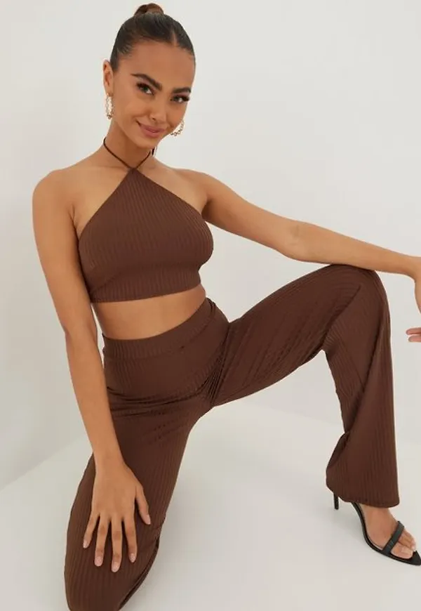 NLY One Tight Neckline Rib Set Jumpsuits
