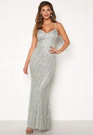 Chiara Forthi Diamond gown Silver grey 42