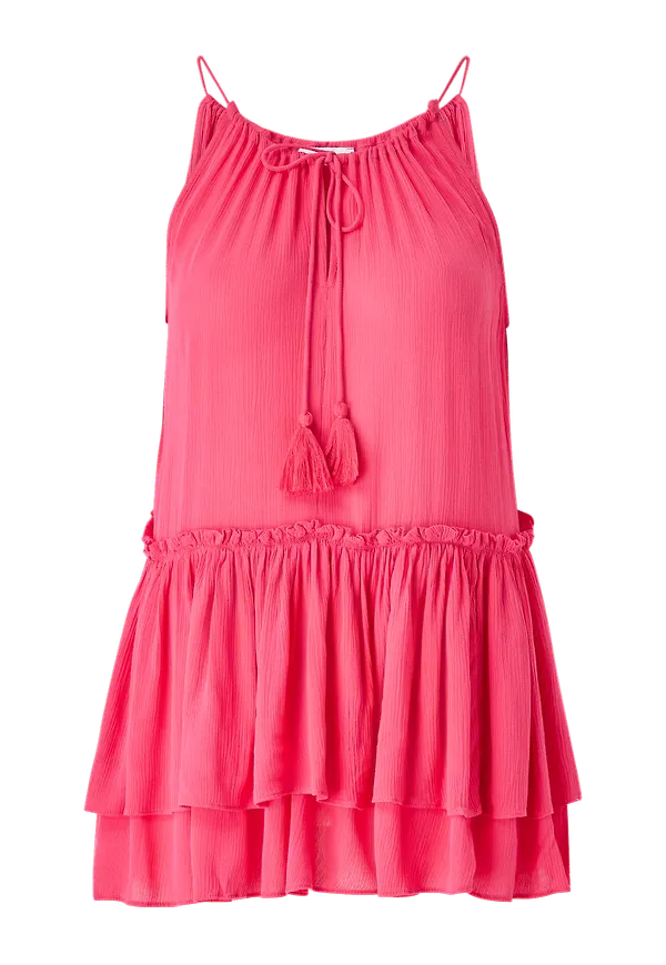 La Redoute - Ärmlös blus med smala axelband - Rosa