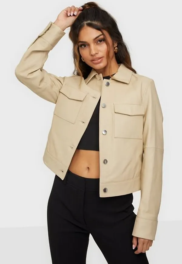 Jofama Lynn Pocket Leather Jacket Skinnjackor