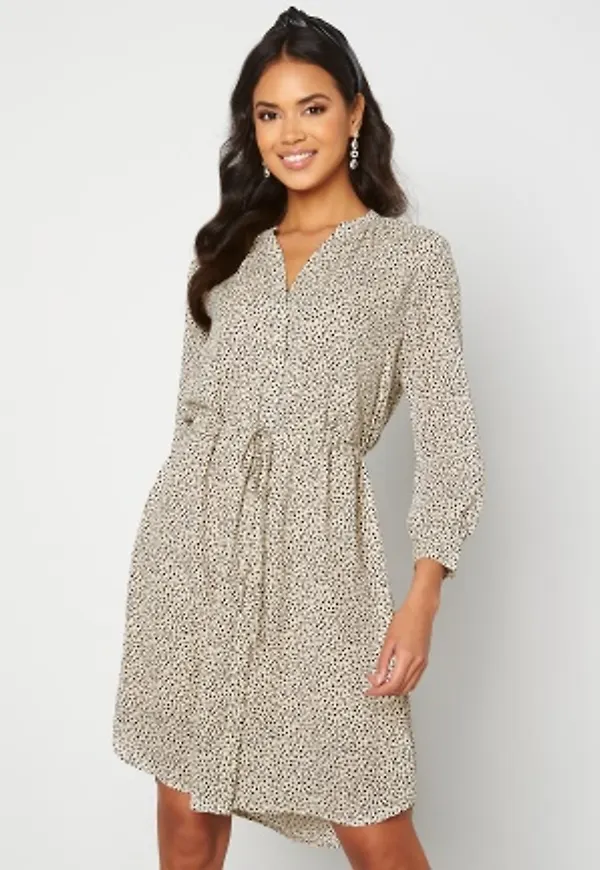 SELECTED FEMME Damina 7/8 Print Dress Sandshell 36