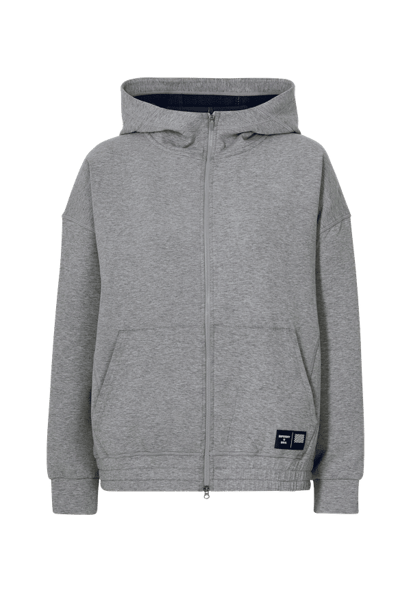 Superdry - Huvtröja Train Gymtech Ziphood - Grå