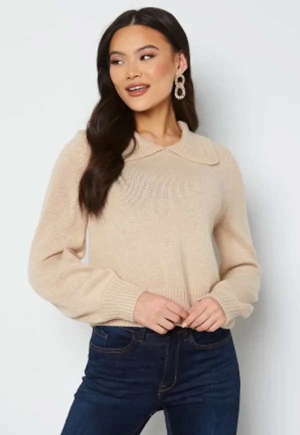 ONLY Lexa L/S Collar Pullover Pumice Stone S