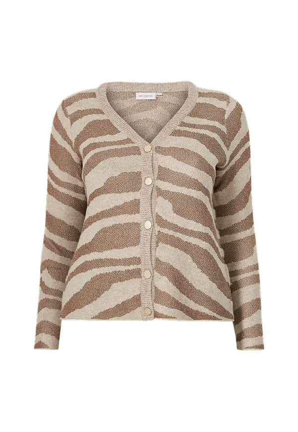 Only Carmakoma - Cardigan carEela Life L/S - Natur