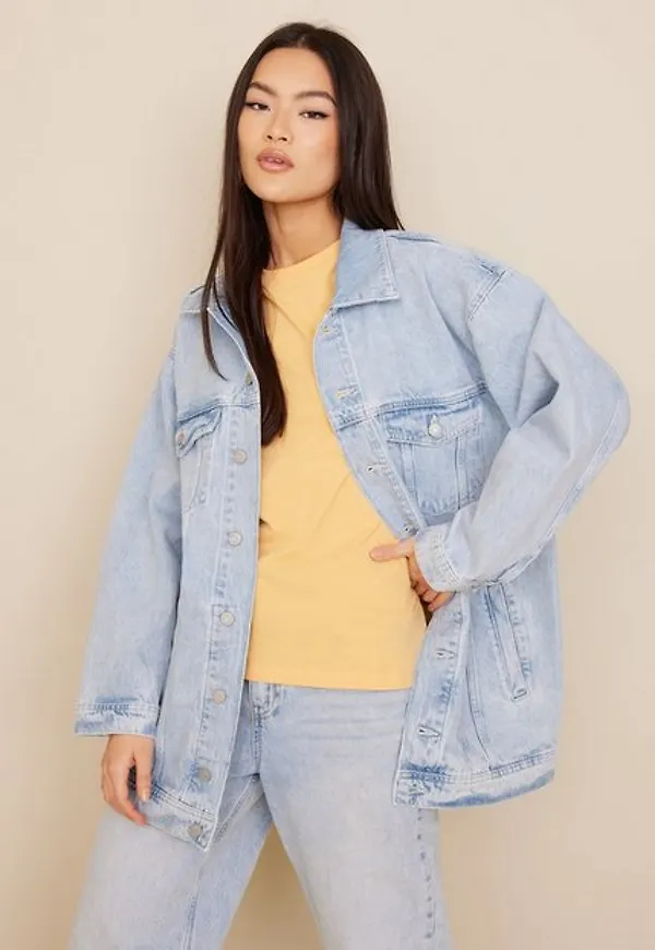 JJXX Jxalison Oversized Long Jacket CR50 Jeansjackor