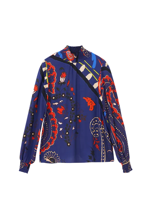Desigual - Blus Ca - Blå