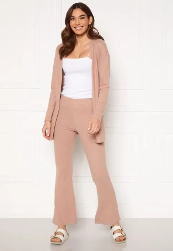 Pieces Pam MW Flared Pant Warm Taupe M