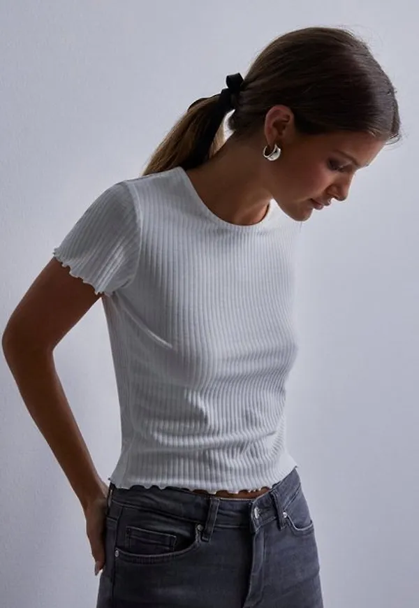 Only Onlemma S/S Short Top Noos Jrs T-shirts Vit