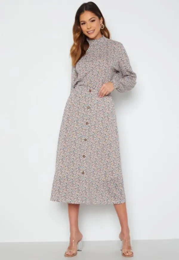 ONLY Pella Button Skirt Dusky Green AOP Dits XS