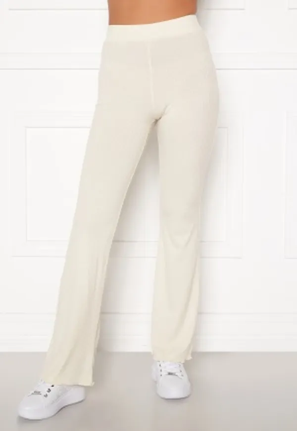 BUBBLEROOM Lykke rib trousers Cream XS