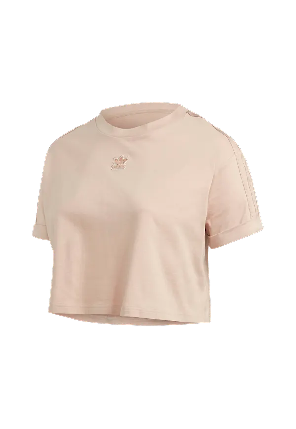adidas Originals - Topp Cropped T-shirt Plus - Brun