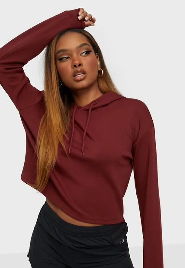 Only Play Onplounge Short Ls Hood Sweat Tröjor Sun-Dried Tomato
