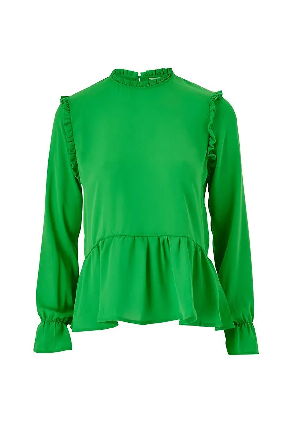 Only - Blus onlElla L/S Top - Grön