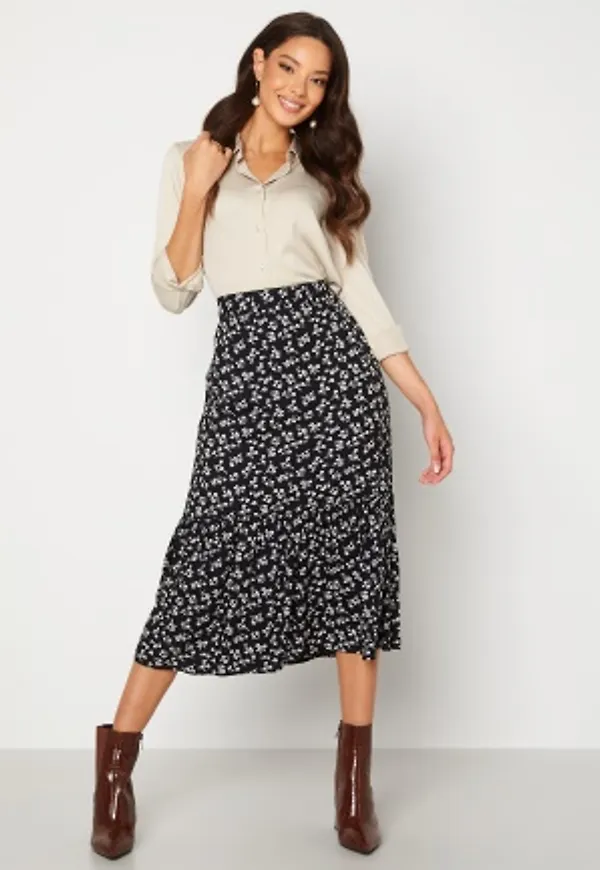 Happy Holly Melony skirt Black / Patterned 40/42