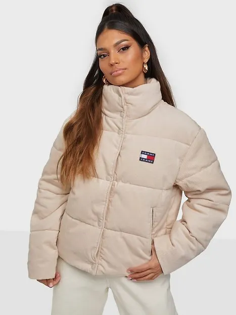 Tommy Jeans Tjw Cord Puffa Jacket Dunjackor