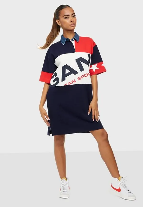 Gant D2. Gant Retro Shield Rugger Dress T-shirtklänningar