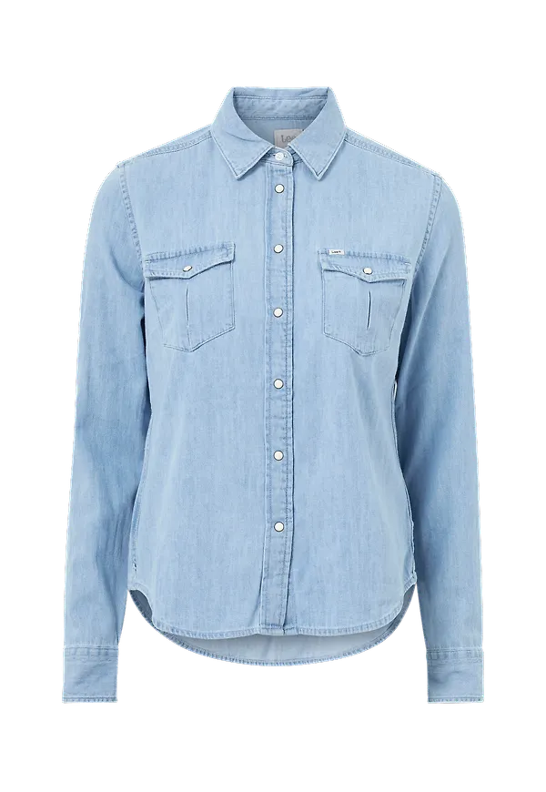 Lee - Jeansskjorta Regular Western Shirt - Blå