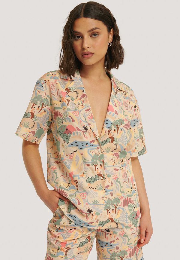 NA-KD Trend Oversize Skjorta - Multicolor